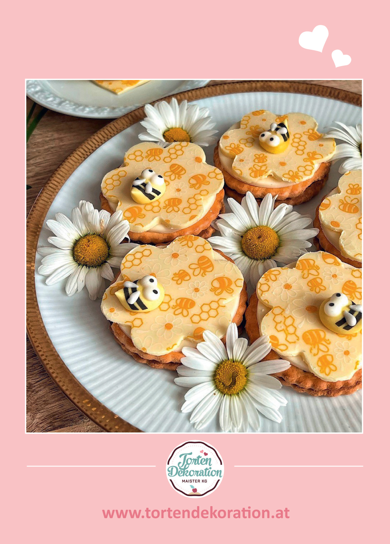 Rezeptkarte Bienen Cookies