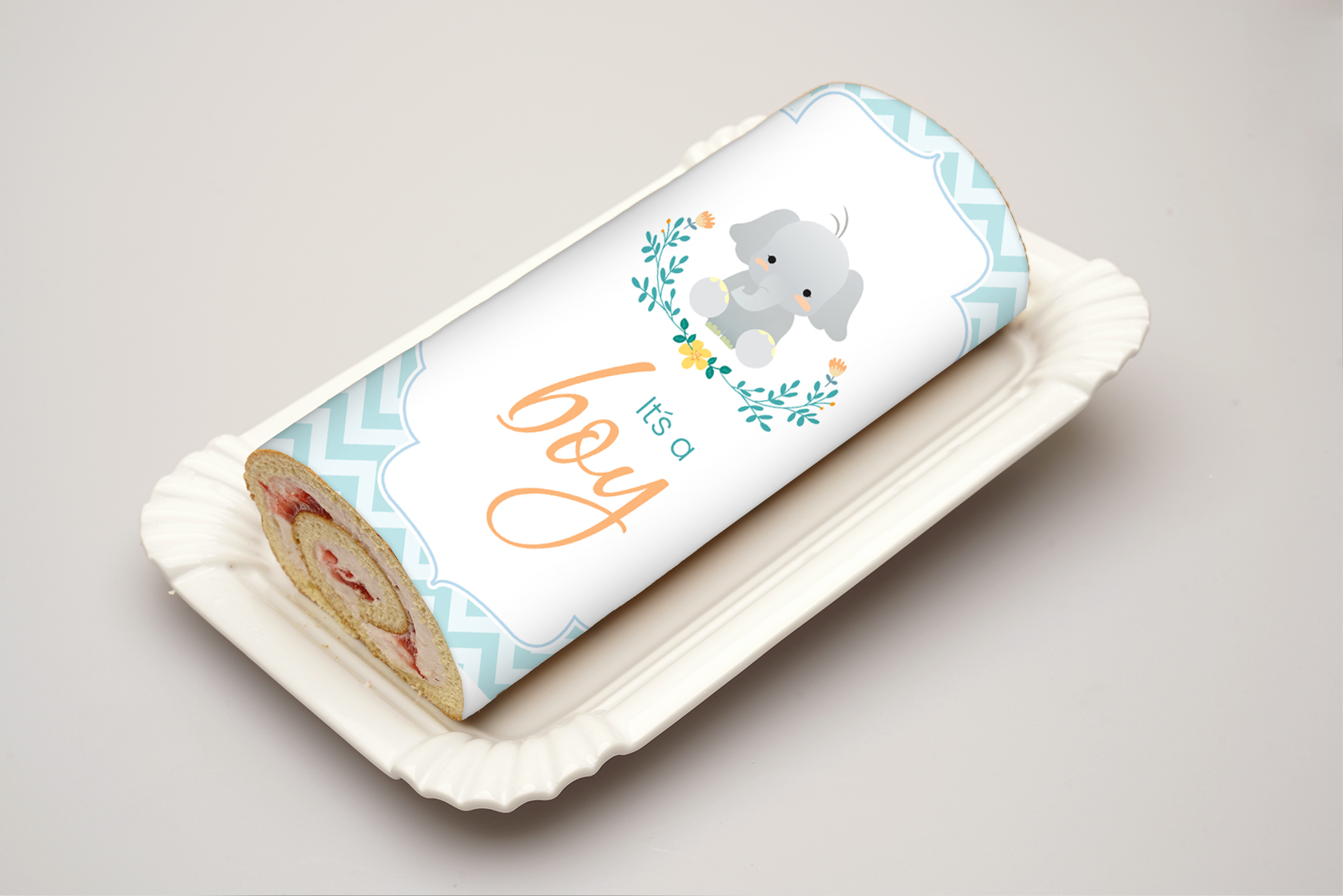 Rouladendekor  Its a boy!