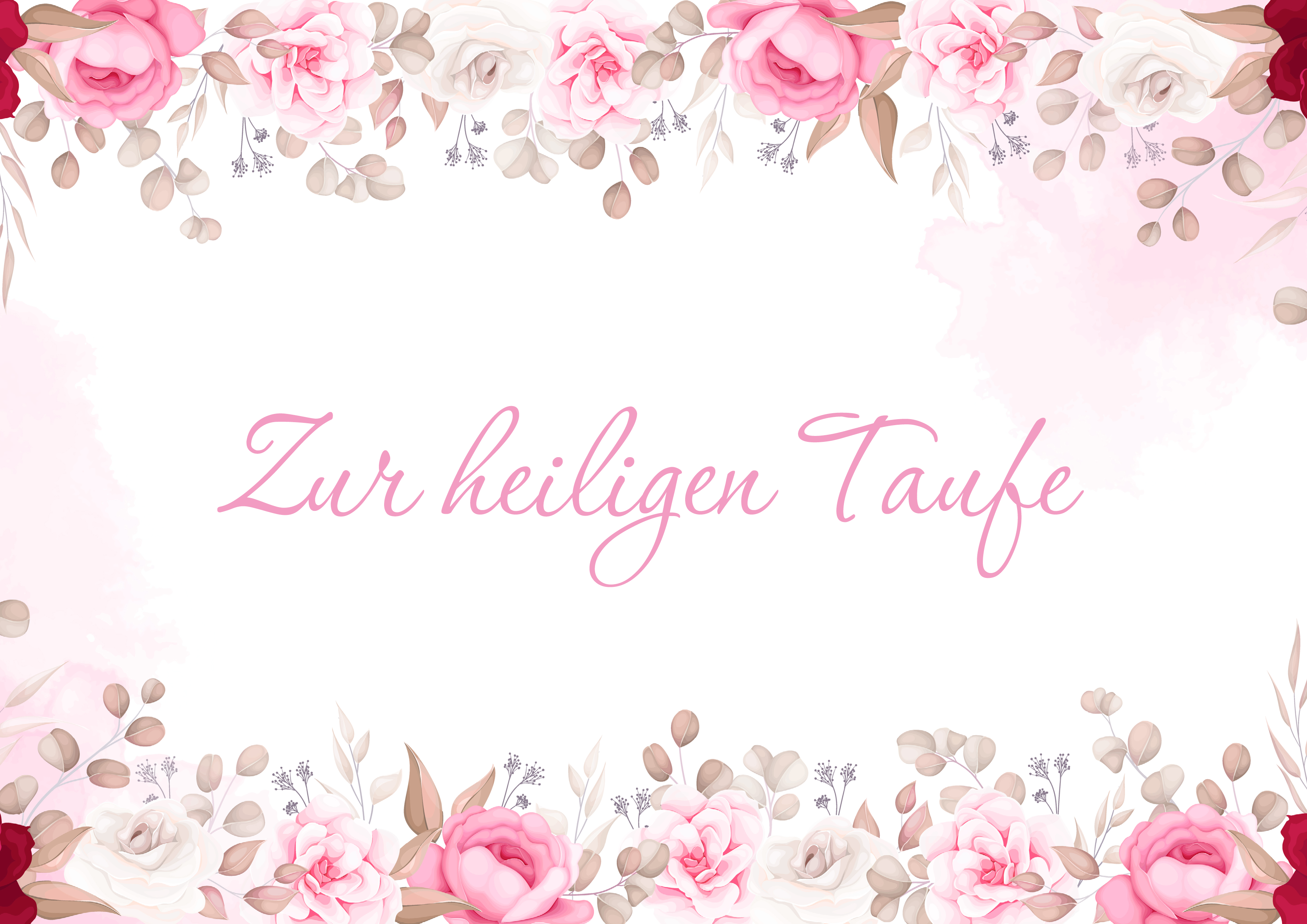 Deko Fondant Taufe 