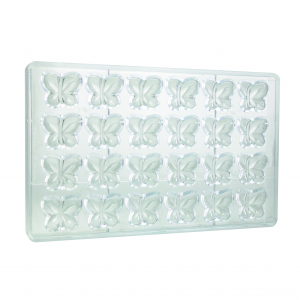 Martellato Mariposa Pralinenform Schmetterling aus Polycarbonat für Schokolade 24 Mulden