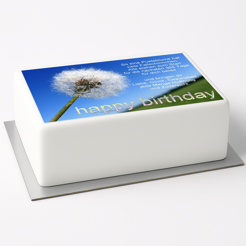 Tortenaufleger Happy Birthday 