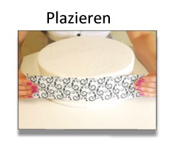 Tortenband kleine Herzen