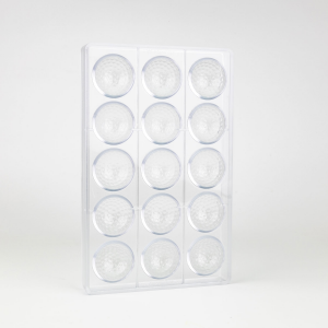 Martellato Pralinenform Golf – Schokoladenform für 15 Golfball-Pralinen Ø 42 x 21 mm