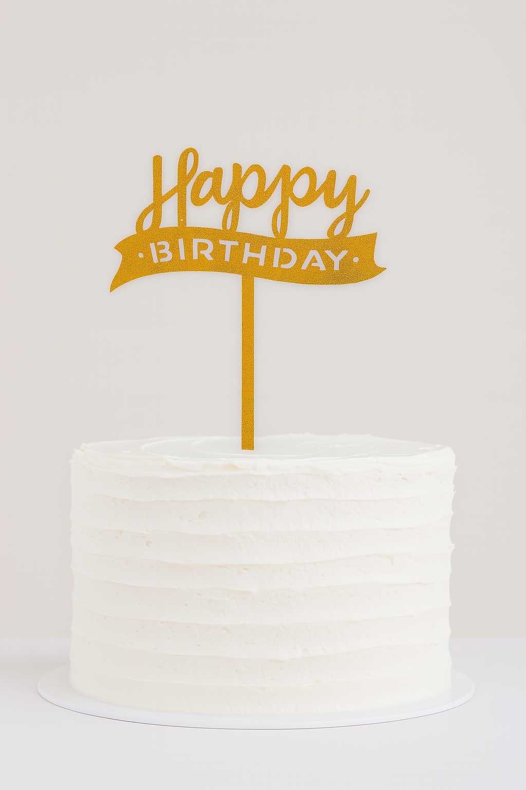 Cake Topper Happy Birtdhay gold