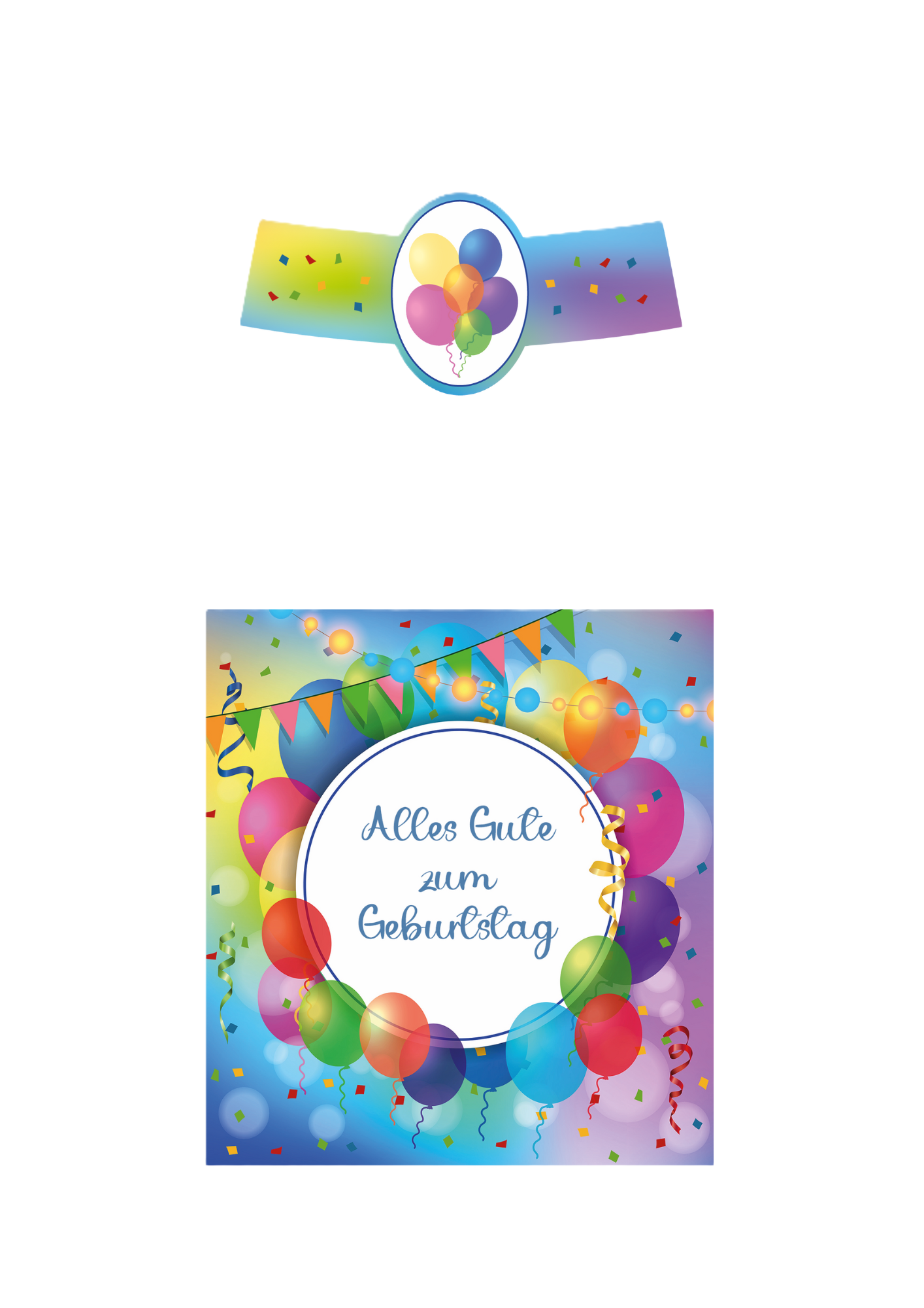 Fondant Flaschenetikett Geburtstag