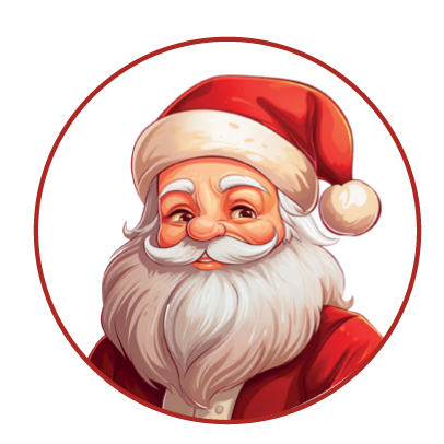 Keksaufleger Weihnachtsmann