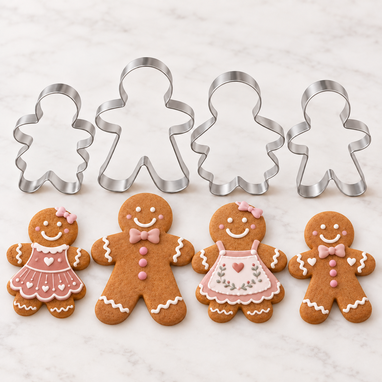 Ausstecher-Set Lebkuchen Familie – 4-teilig