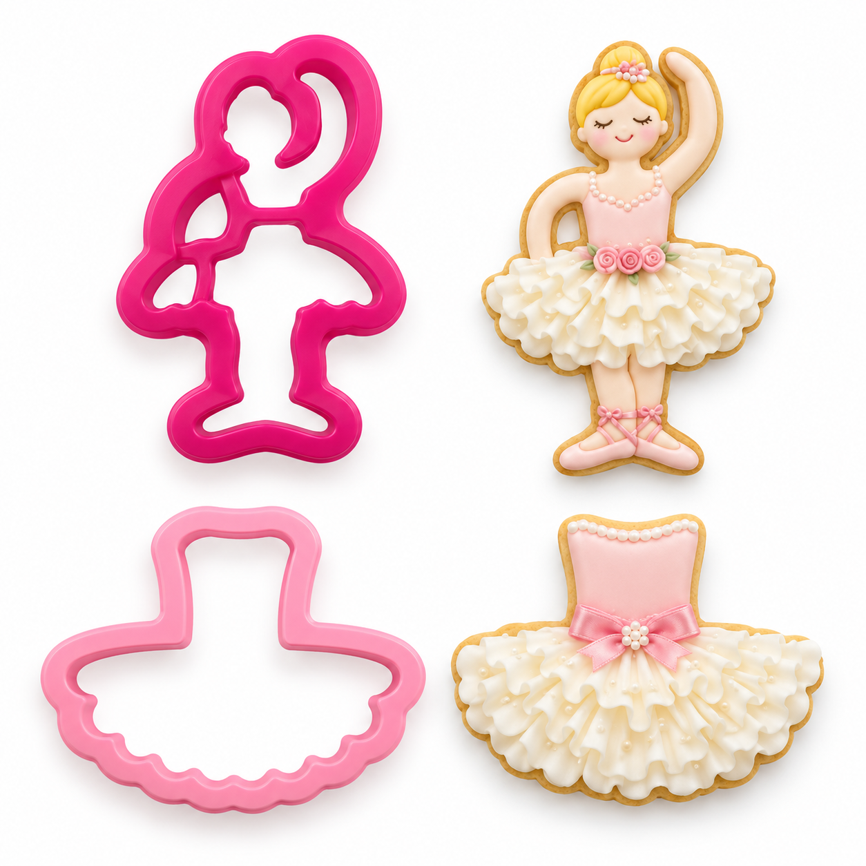 Ausstecher-Set Ballerina und Tutu (2-teilig)