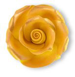 Zuckerrose M – Essbare Tortenblume in Gold (Ø 5,5 cm) 