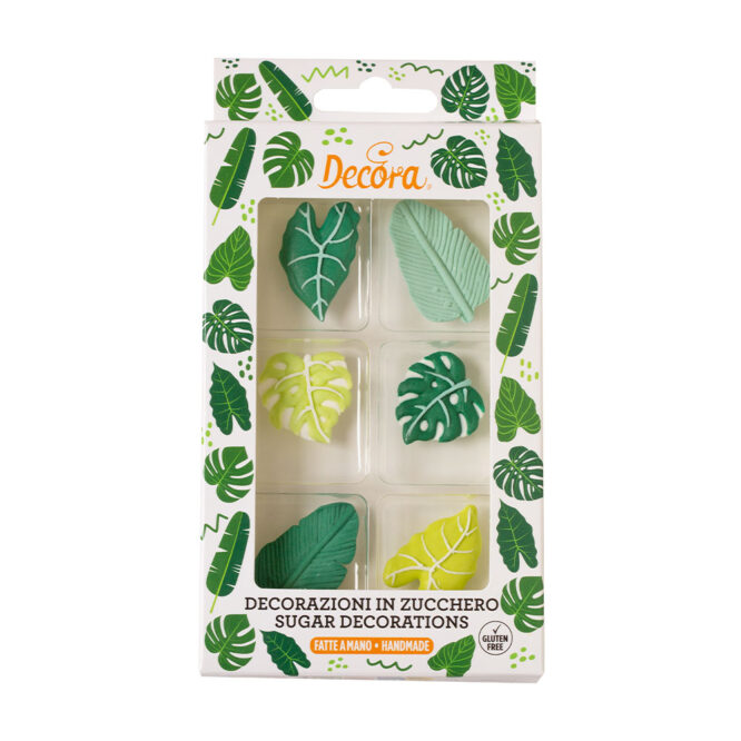 Zuckerdekoration Tropische Blätter 