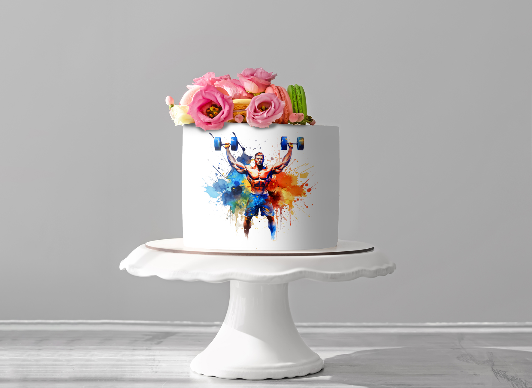 Deko Fondant  Gewichtheber