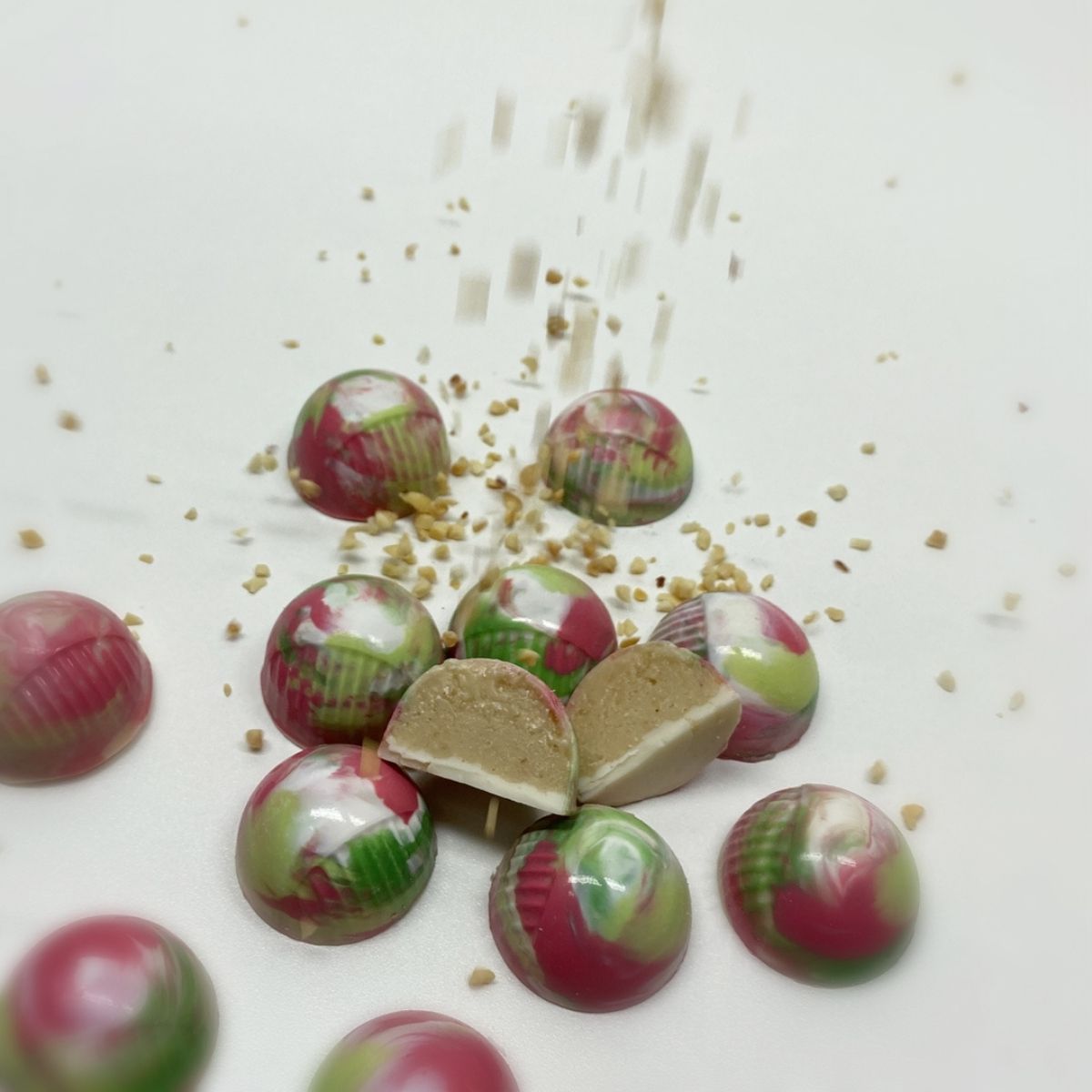 BWB Schokolade Form 3-teilig - Rundes Bonbon Detailliert