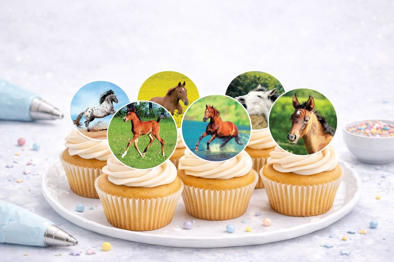 Muffinaufleger Pferd 