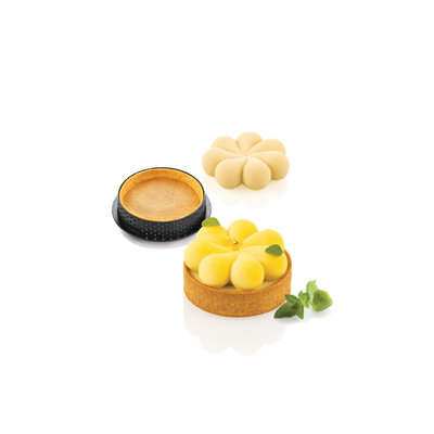 Silikonform Kit Tarte Ring Blossom 70mm 