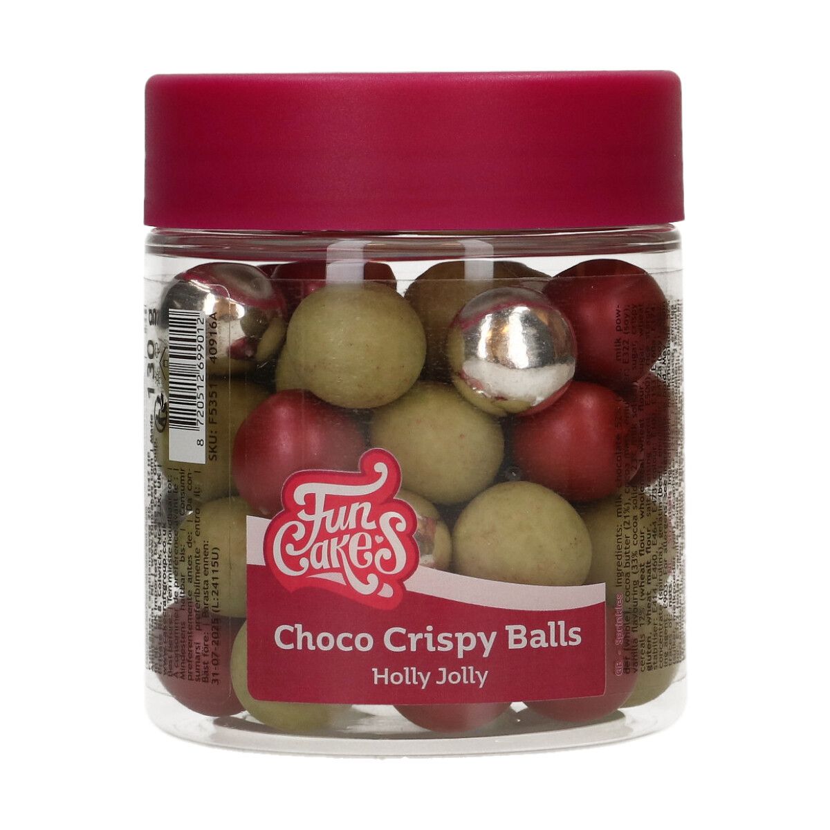 Choco Crispy Balls – Holly Jolly 130g