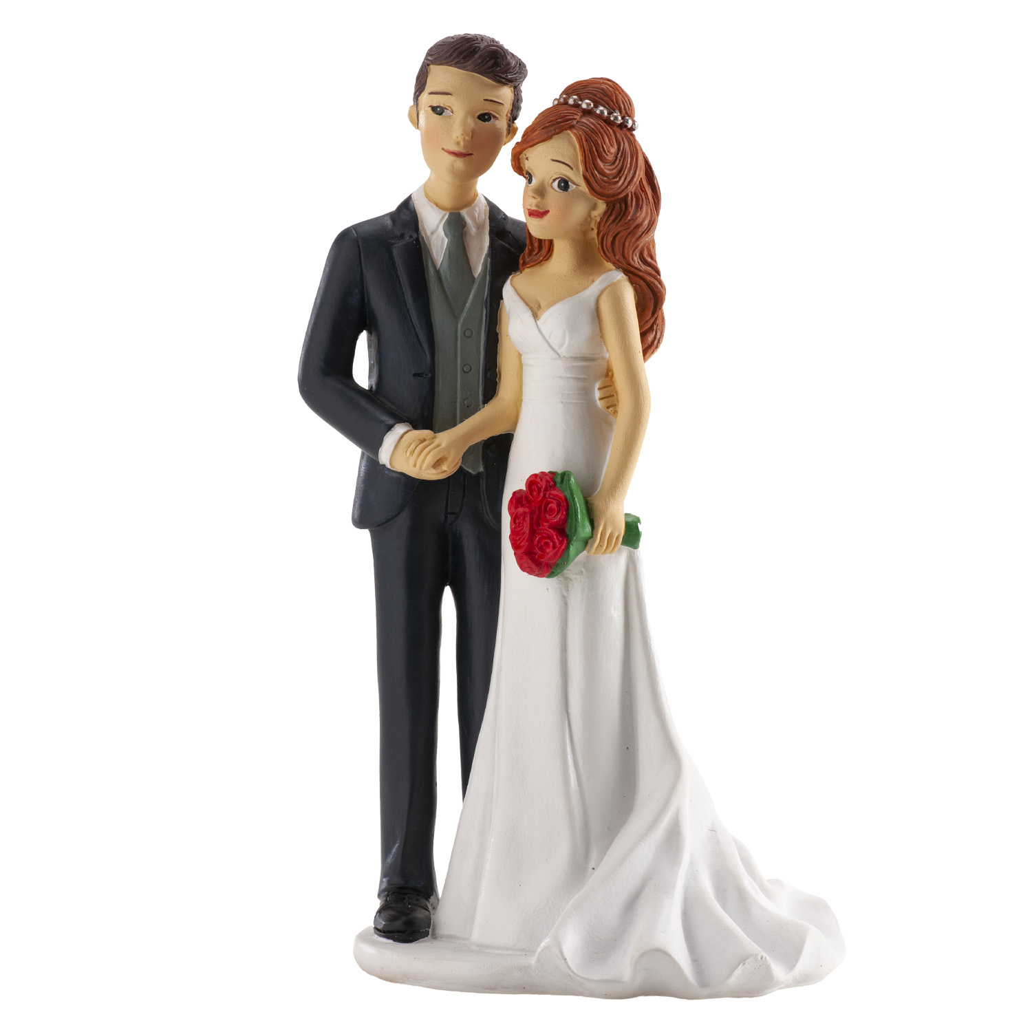Hochzeitsfigur Brautpaar Hand in Hand