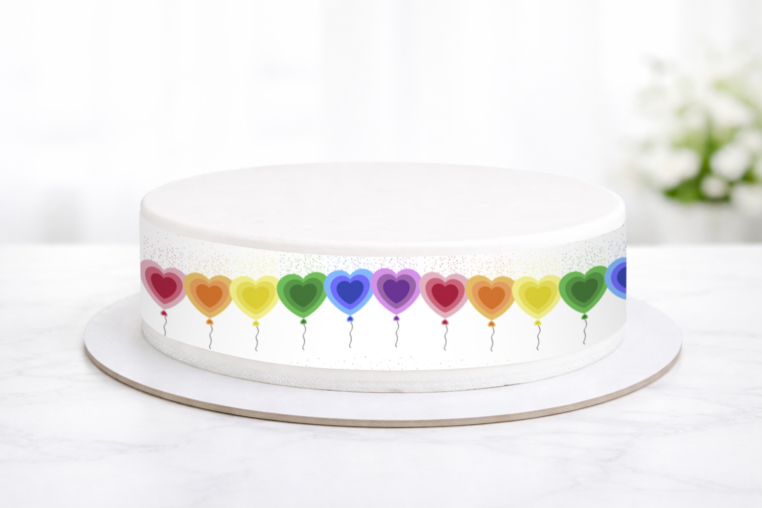 Tortenband Herzballons