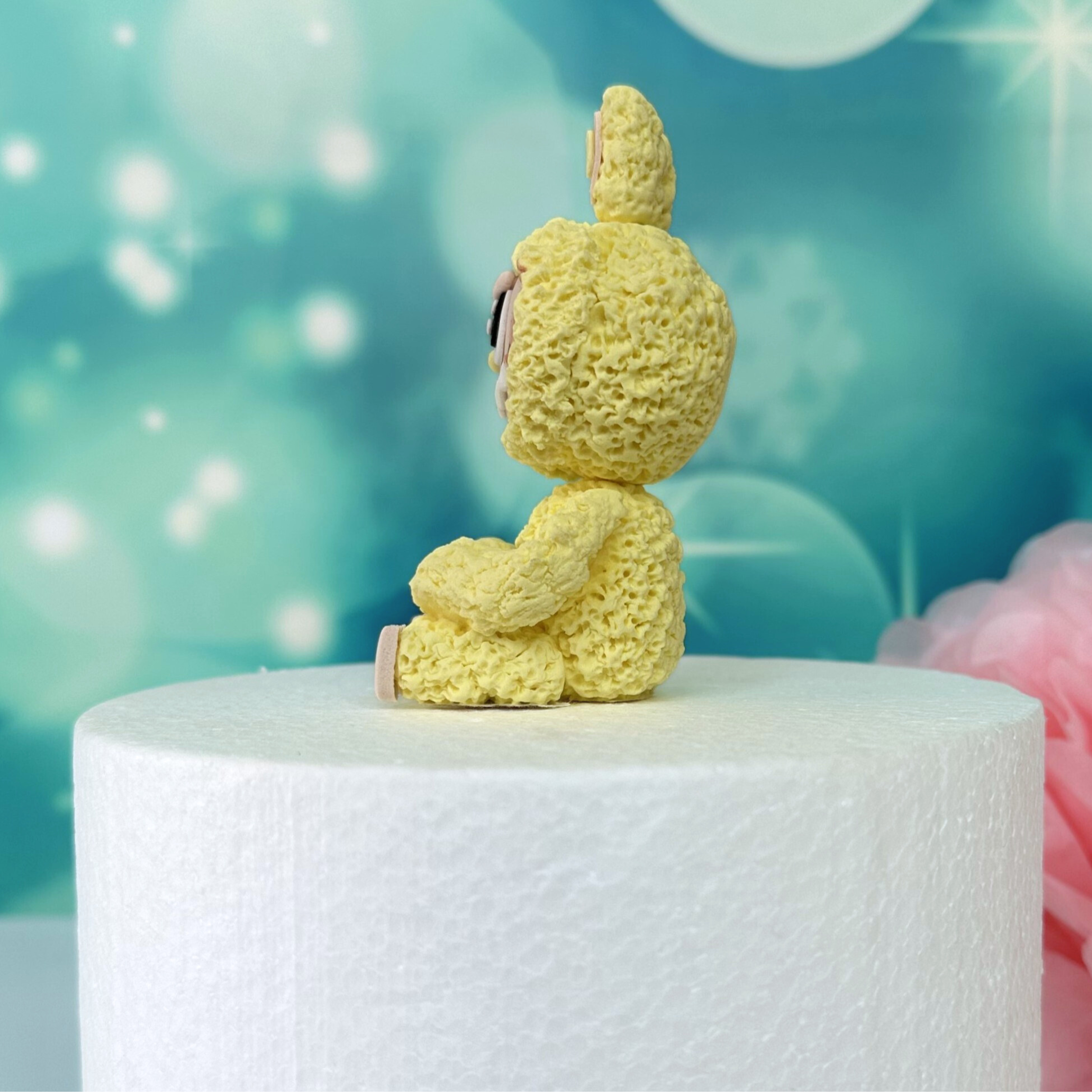 Tortenfigur kleines Monster / gelb