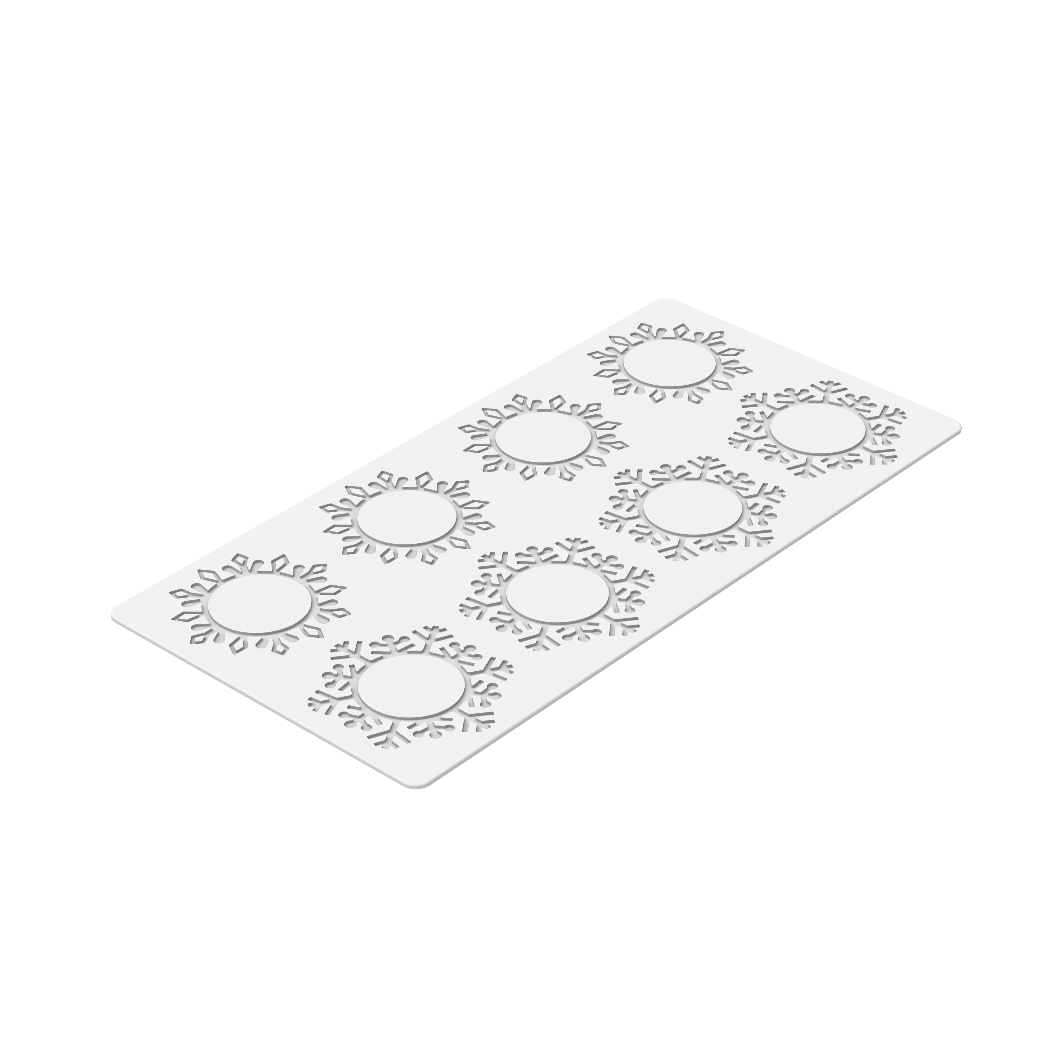 Silikomart Snowflake 3 – Silikonform für winterliche Desserts, Törtchen & Schokoladenkreationen