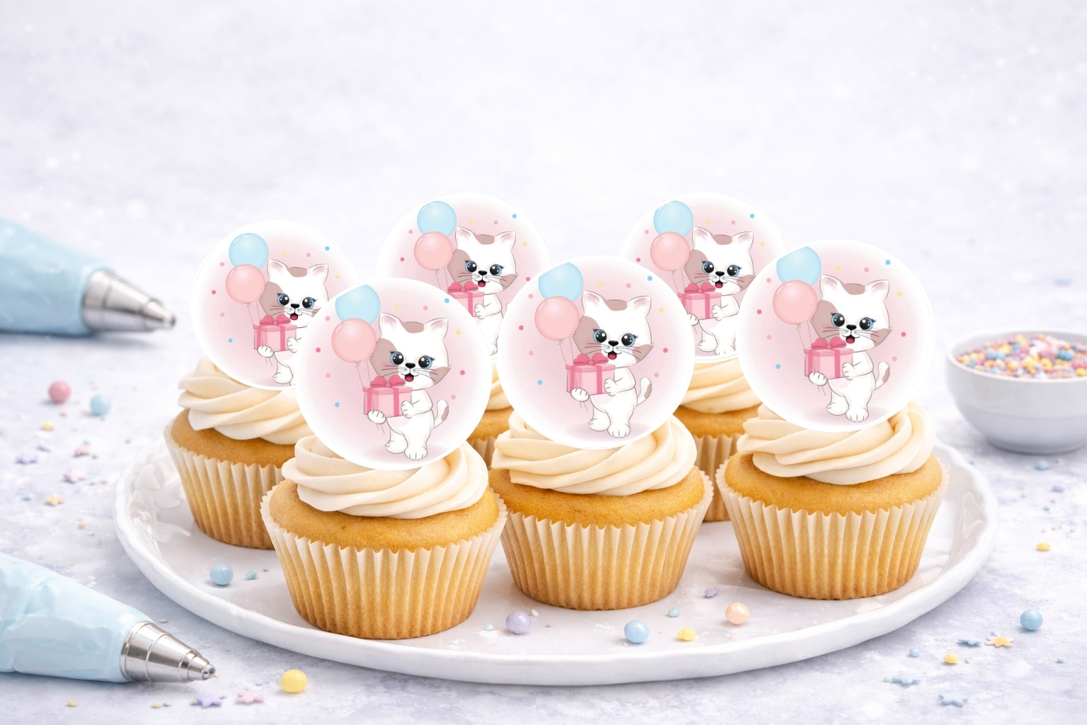 Muffinaufleger Katze