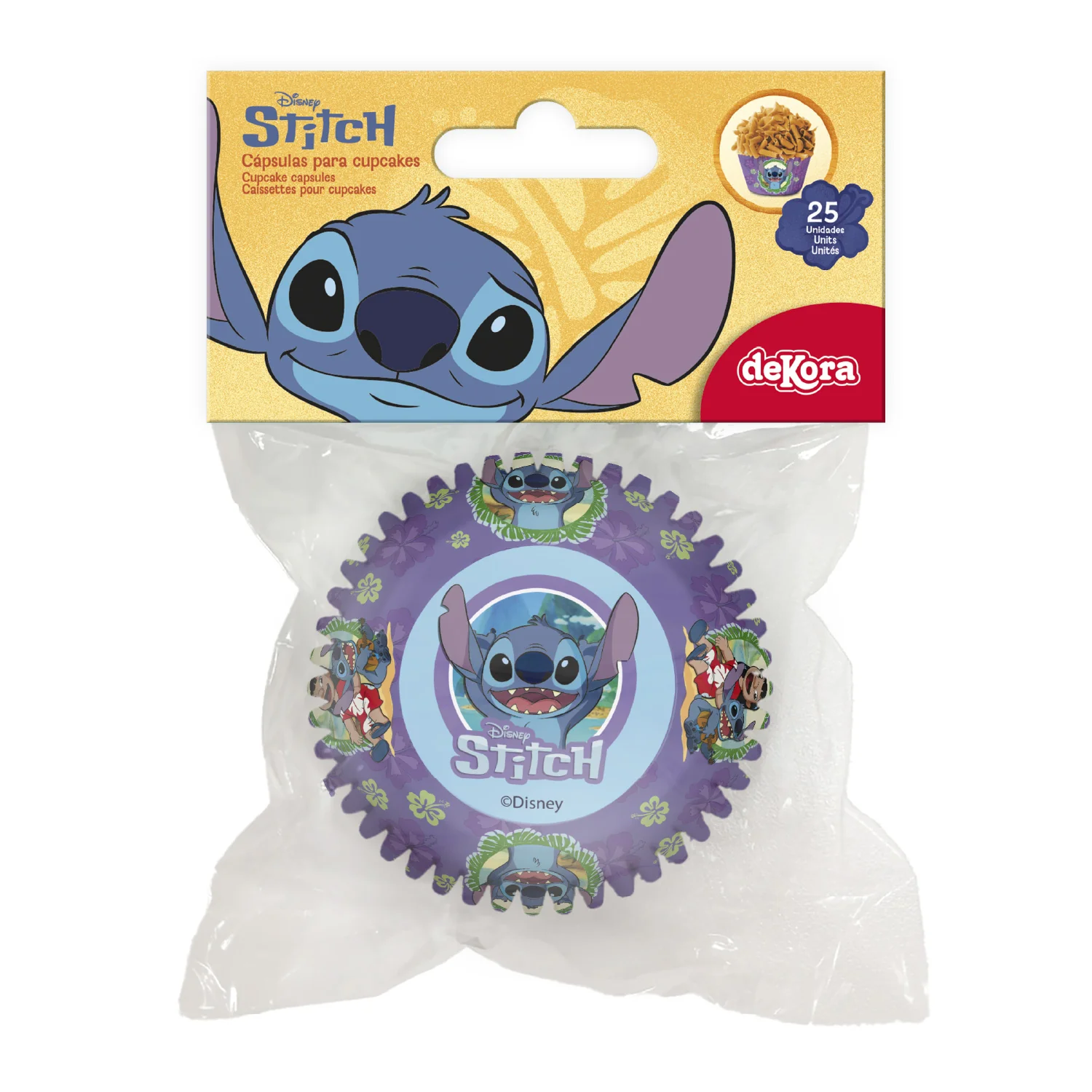Stitch Muffinförmchen 25 Stück – Cupcake Papierförmchen Ø 5 cm für Kindergeburtstag & Motto-Party