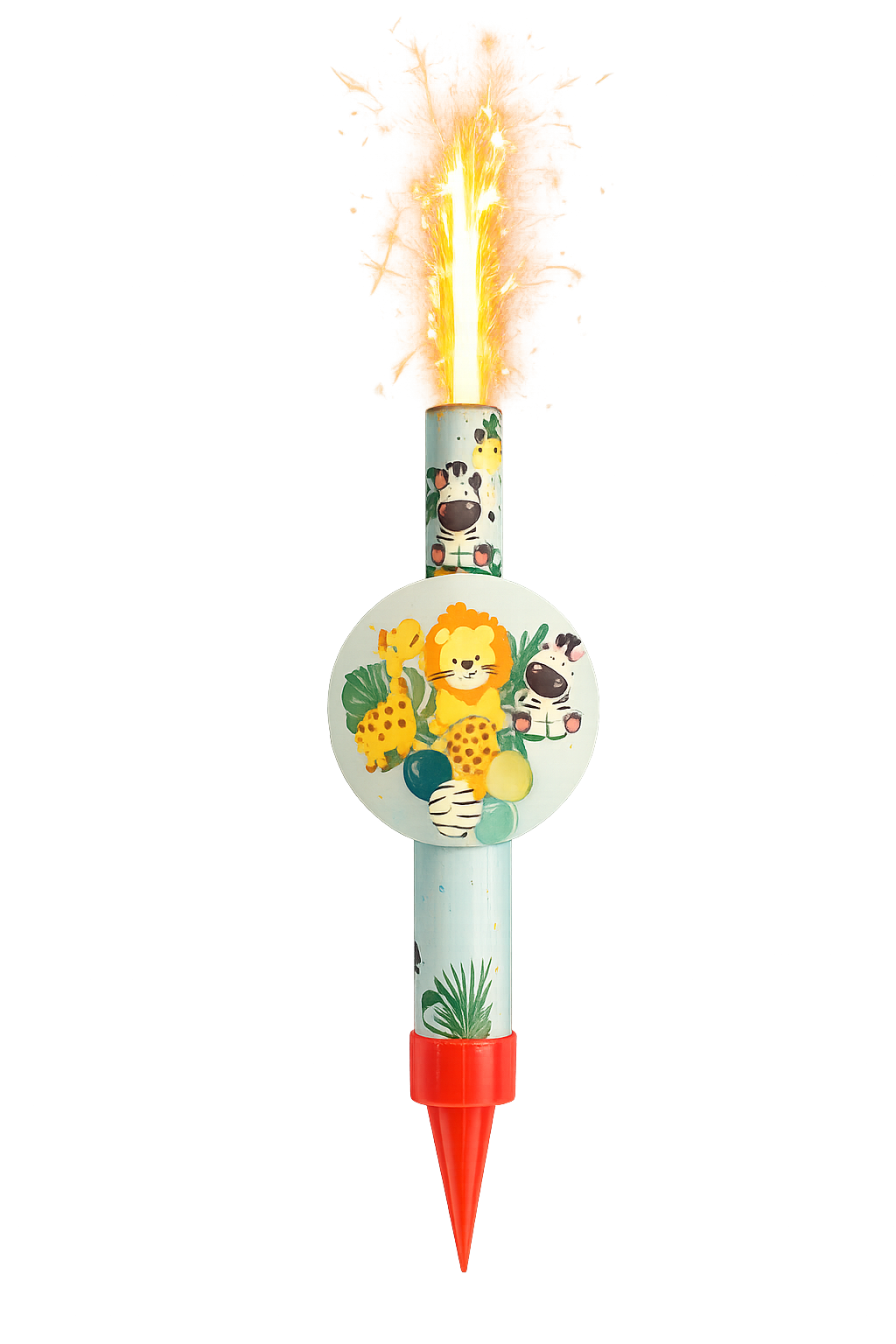 Party Fontäne Safari – Kuchenfontäne / Ice Fountain mit Tiermotiv, ca. 45 Sek.