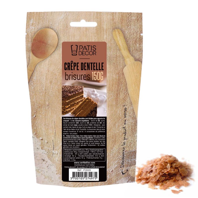 Knusprige Waffelchips für Desserts & Torten