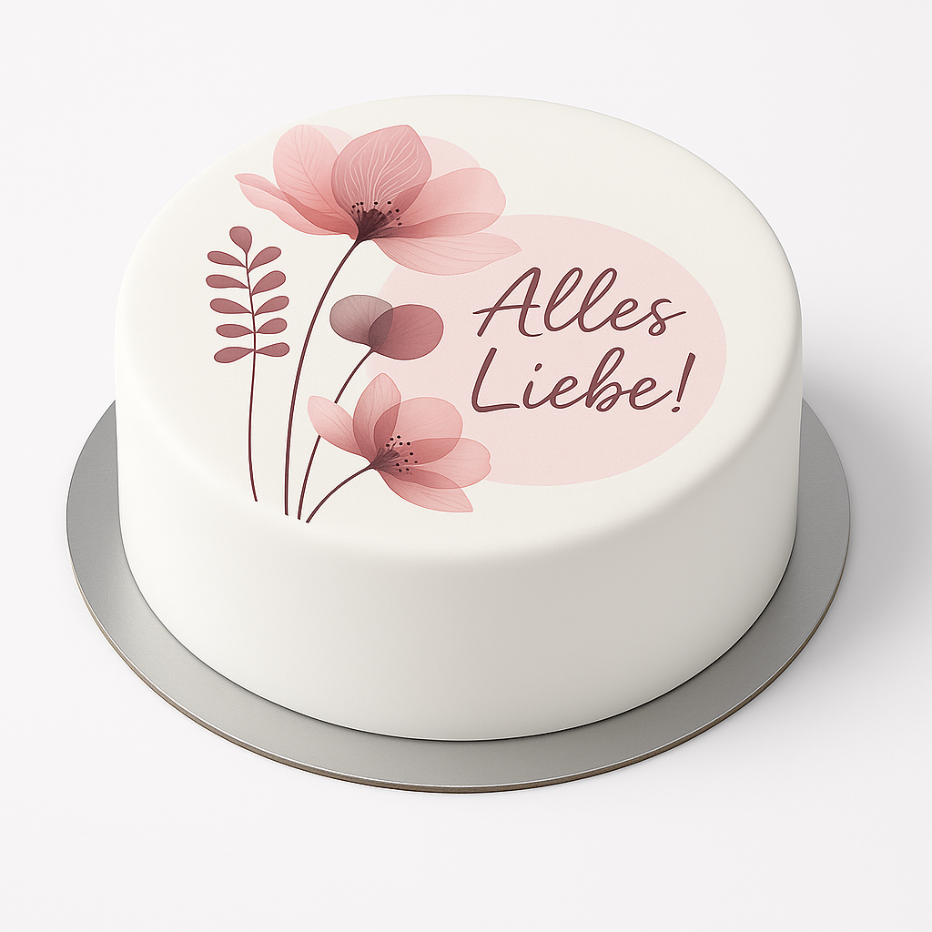 Tortenaufleger Alles Liebe 