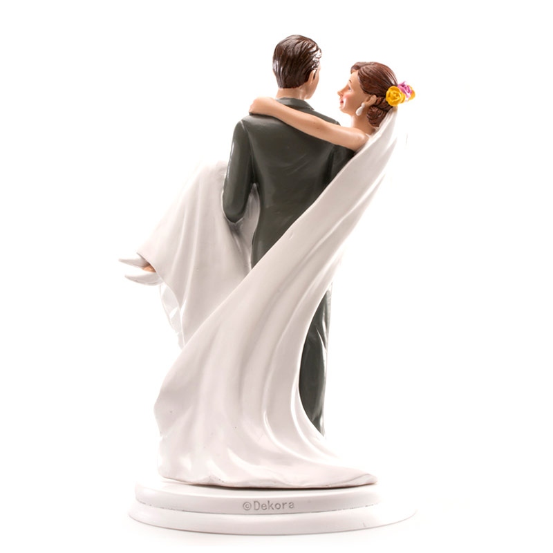 Cake Topper Brautpaar getragen – Klassische Hochzeitstorten-Figur
