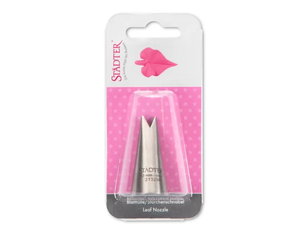 Blatttülle Storchenschnabel groß 10 mm – Spritztülle Fine Line Edelstahl