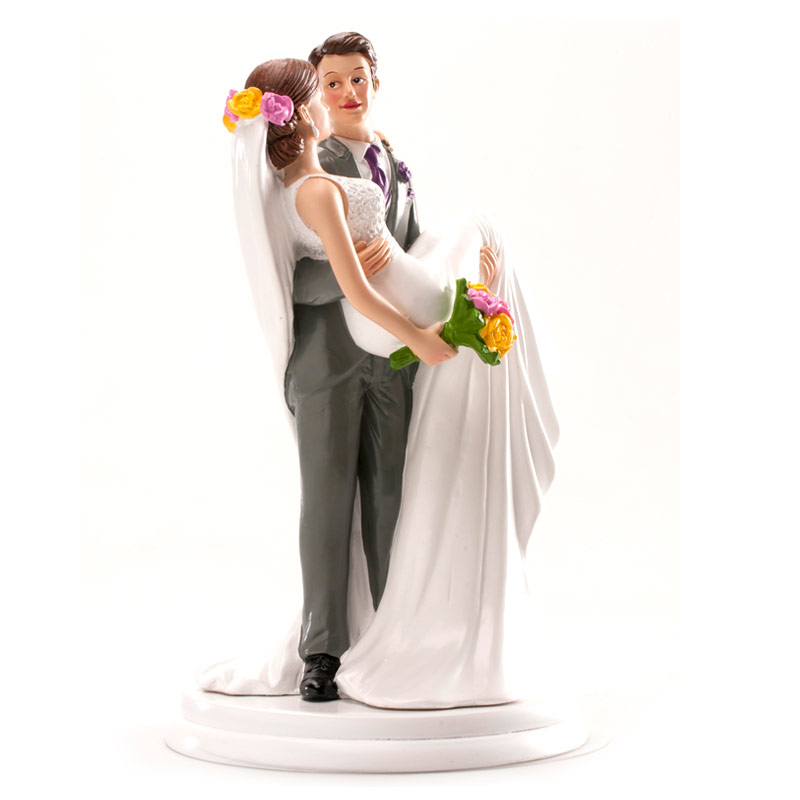 Cake Topper Brautpaar getragen – Klassische Hochzeitstorten-Figur