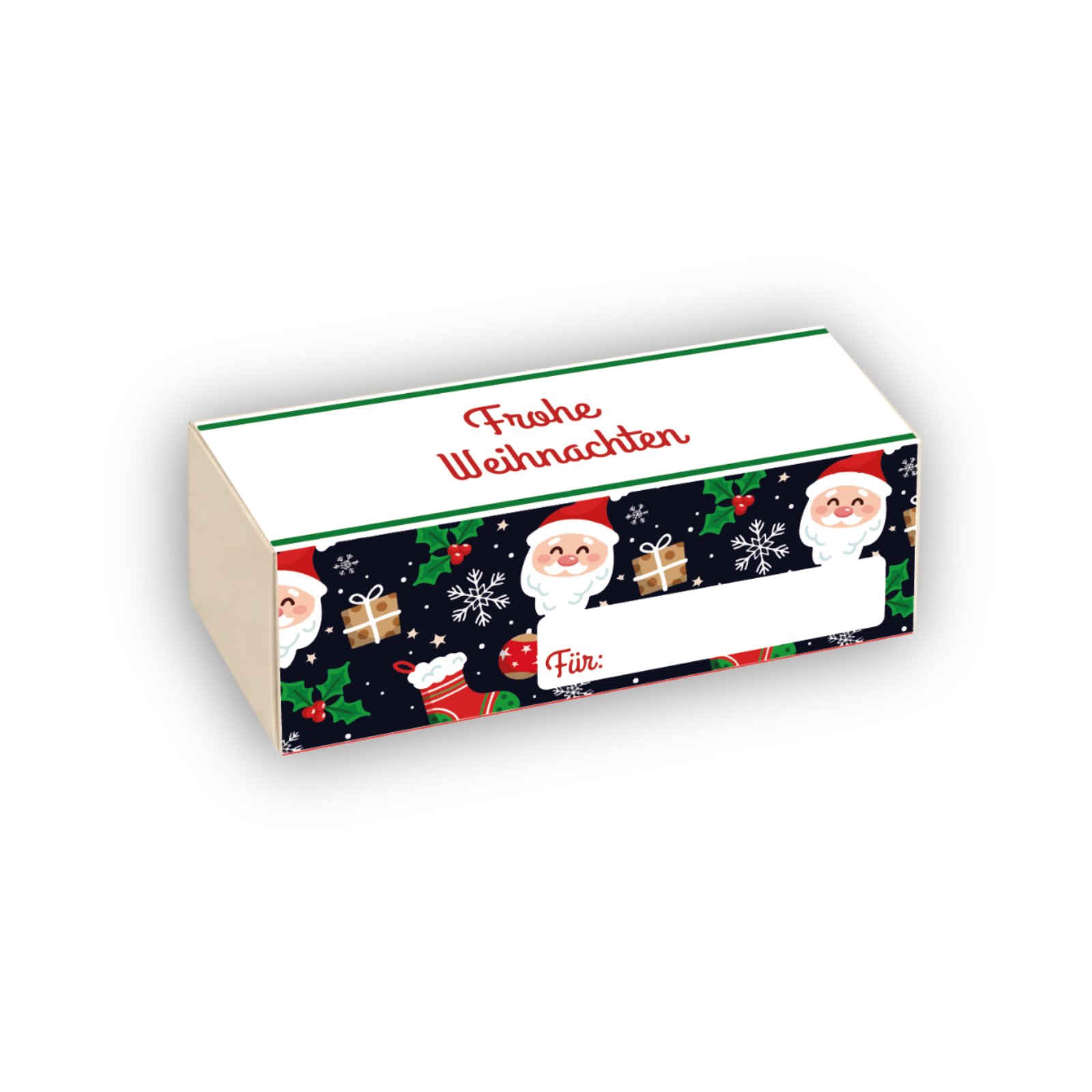 Pralinenverpackung Frohe Weihnachten – festliche Geschenkbox für Pralinen - 3er Set