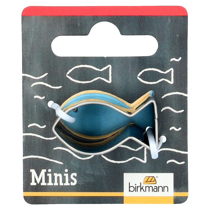 Mini Ausstechform Fisch 3 cm aus Edelstahl