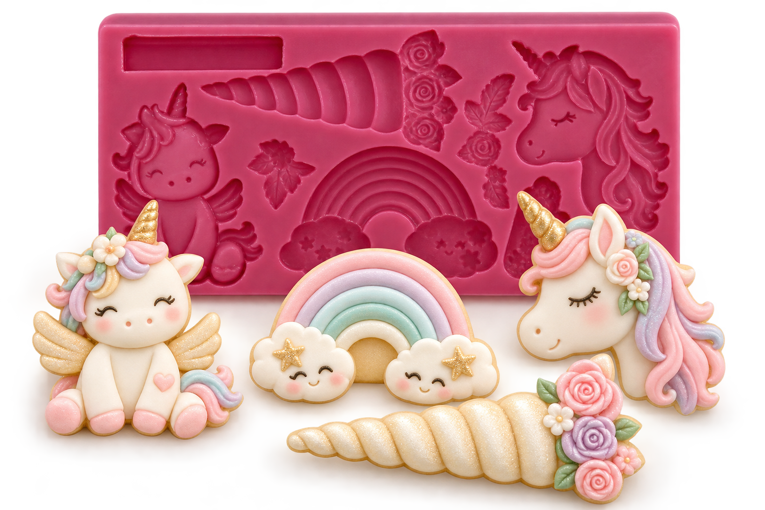 Silikonform Unicorn / Einhorn