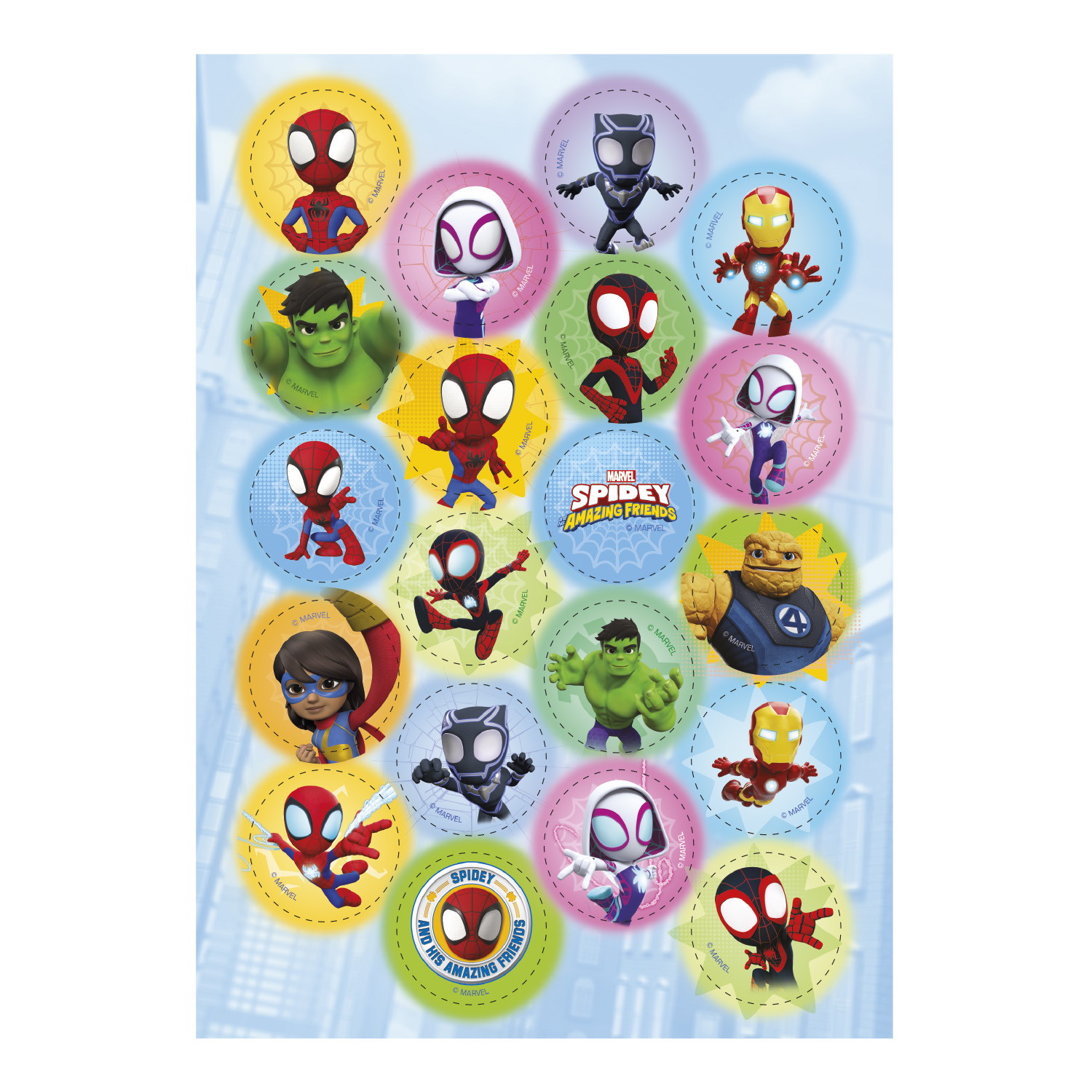 Oblaten Dekoration Spidey Muffins Tortendekoration