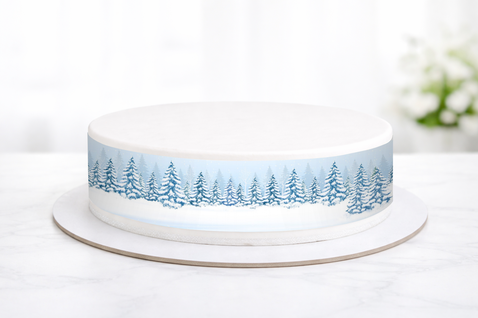 Tortenband Winterlandschaft