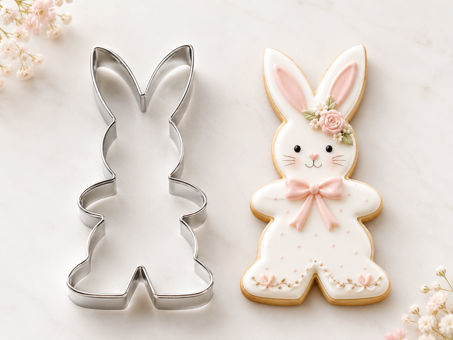 Ausstecher Hase mit Prägung 14,5 cm A96