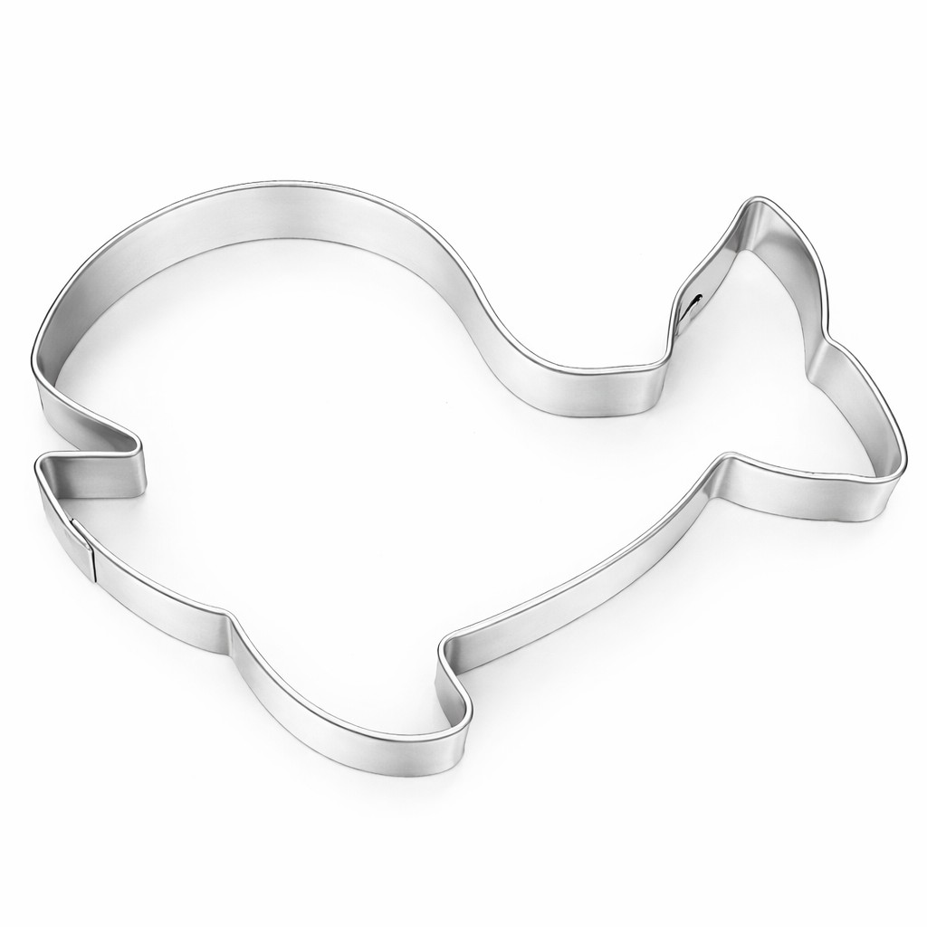 Keksausstecher Wal 7,5 cm – Metall Ausstechform für Kekse, Fondant & Marzipan