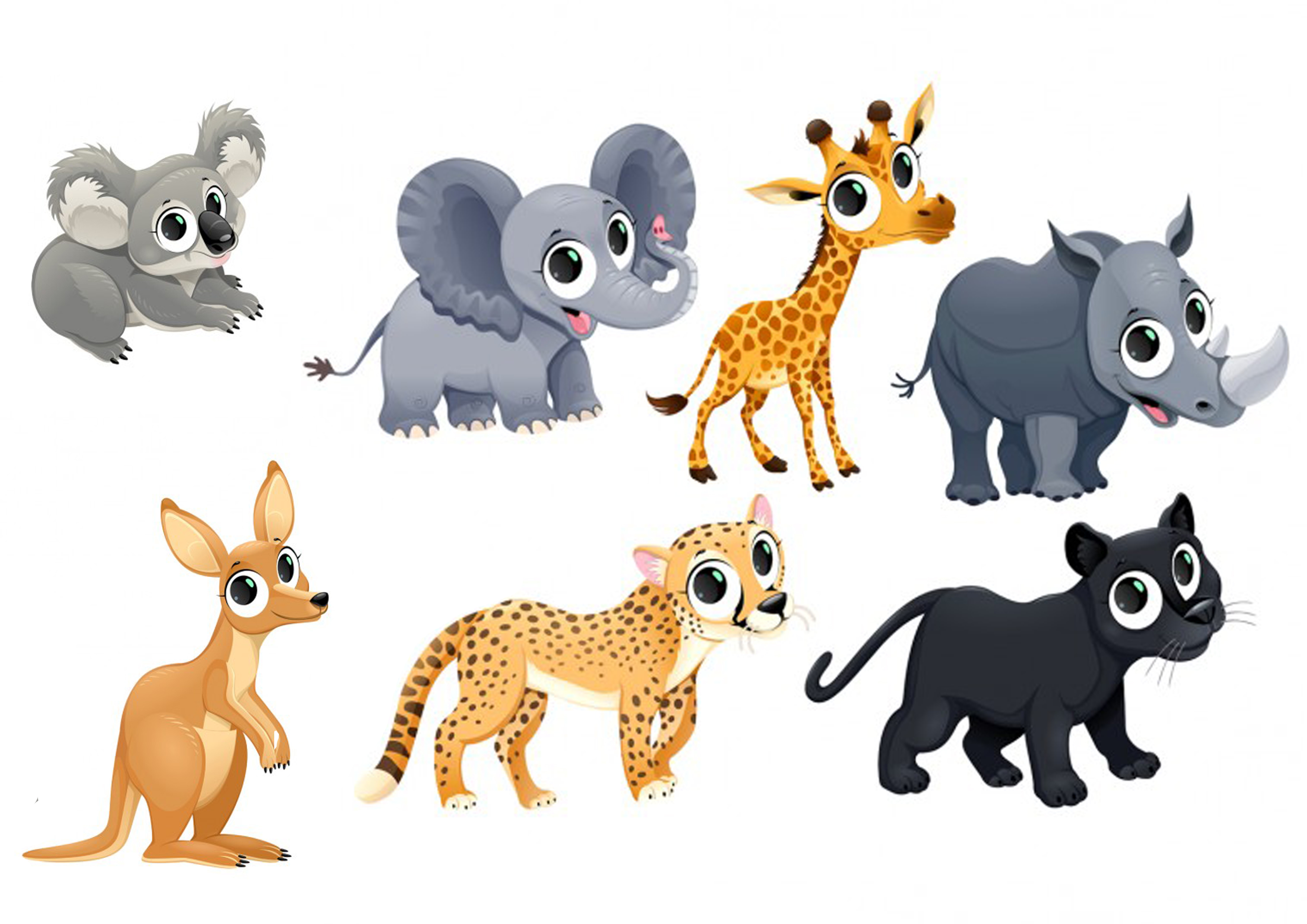 Wafer Paper bedruckt - Jungletiere