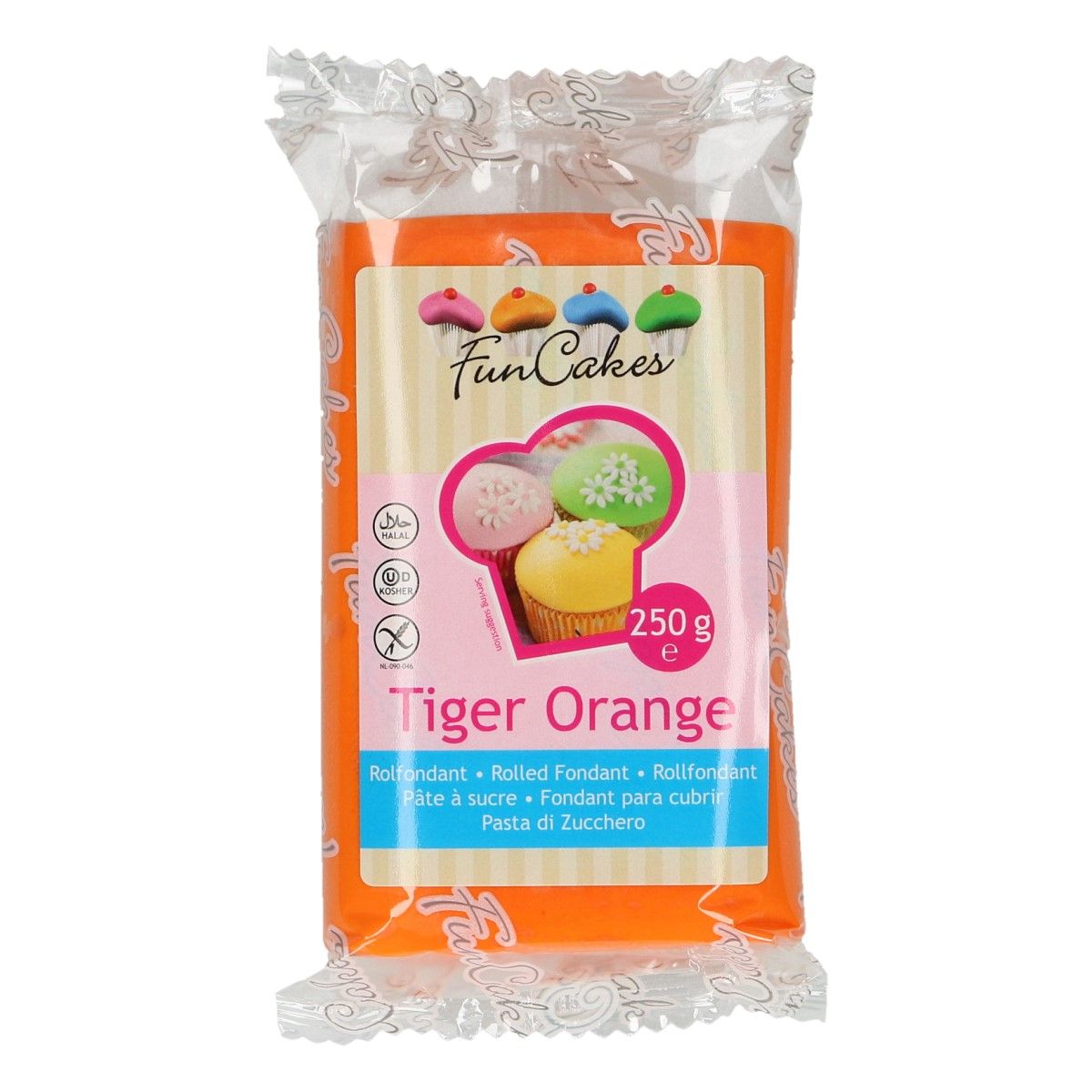 Rollfondant Tiger Orange