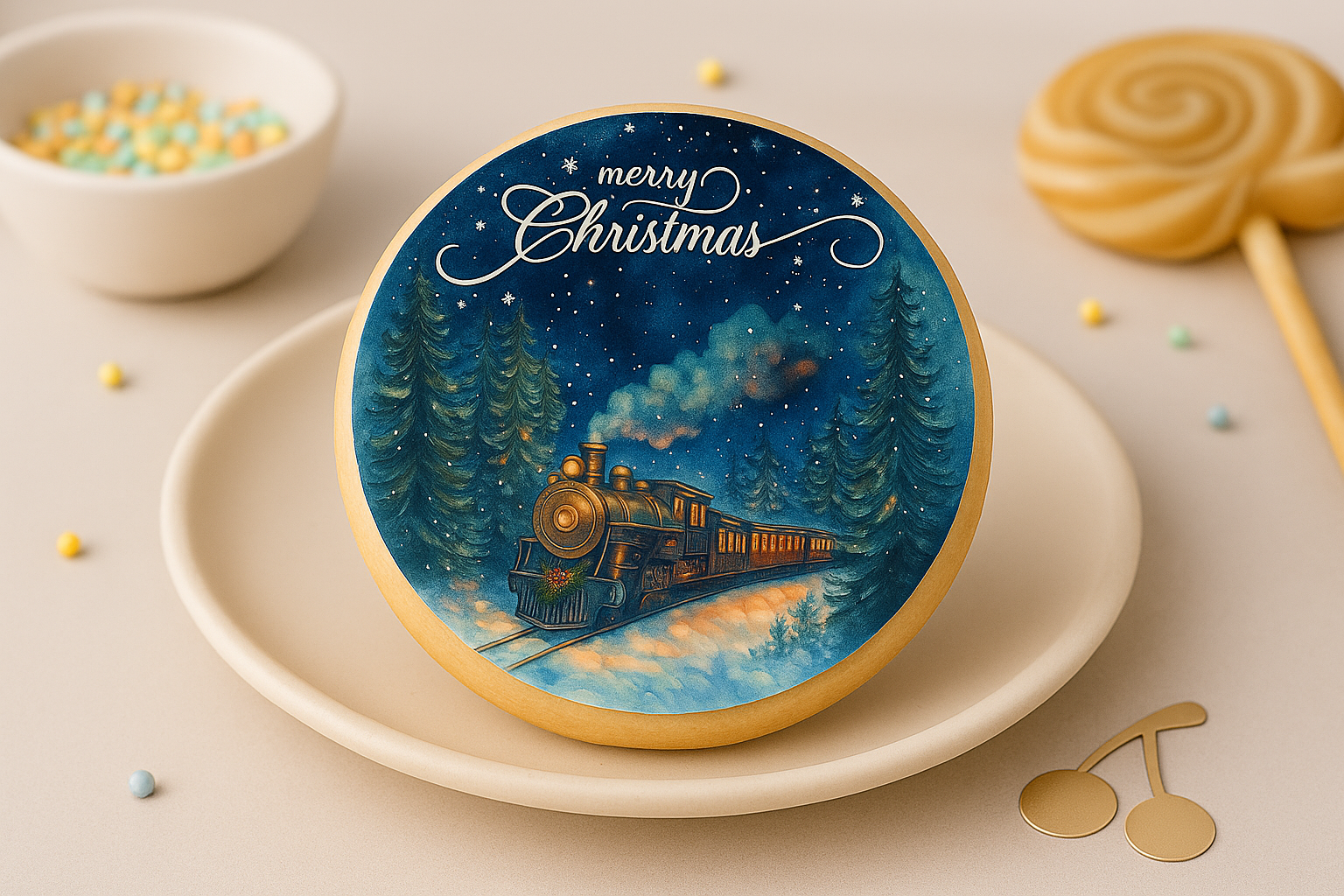 Keksaufleger  Weihnachtszug