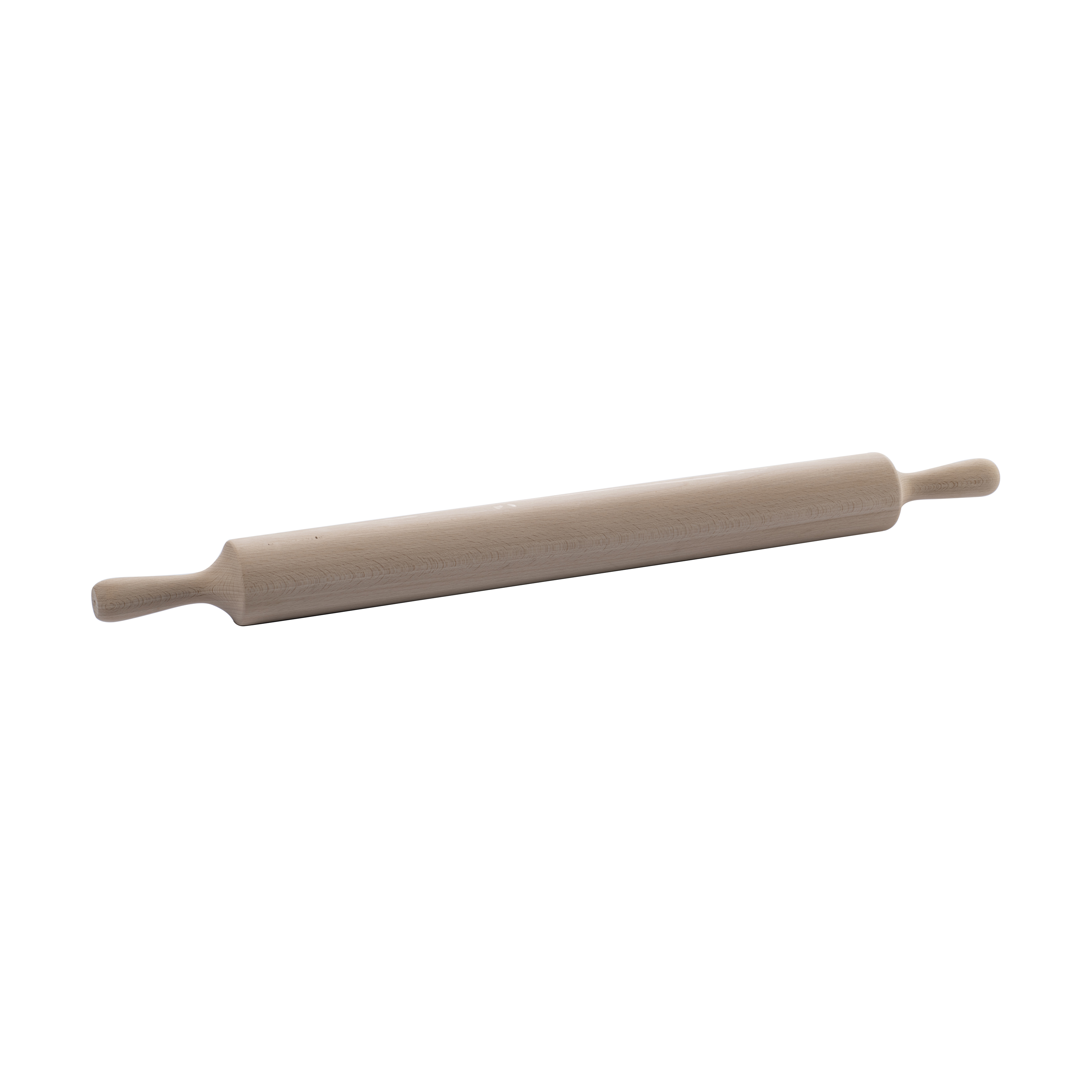 Martellato Nudelholz aus Holz 60cm – Ø 8 x 60 cm, Profi-Teigroller mit festen Griffen