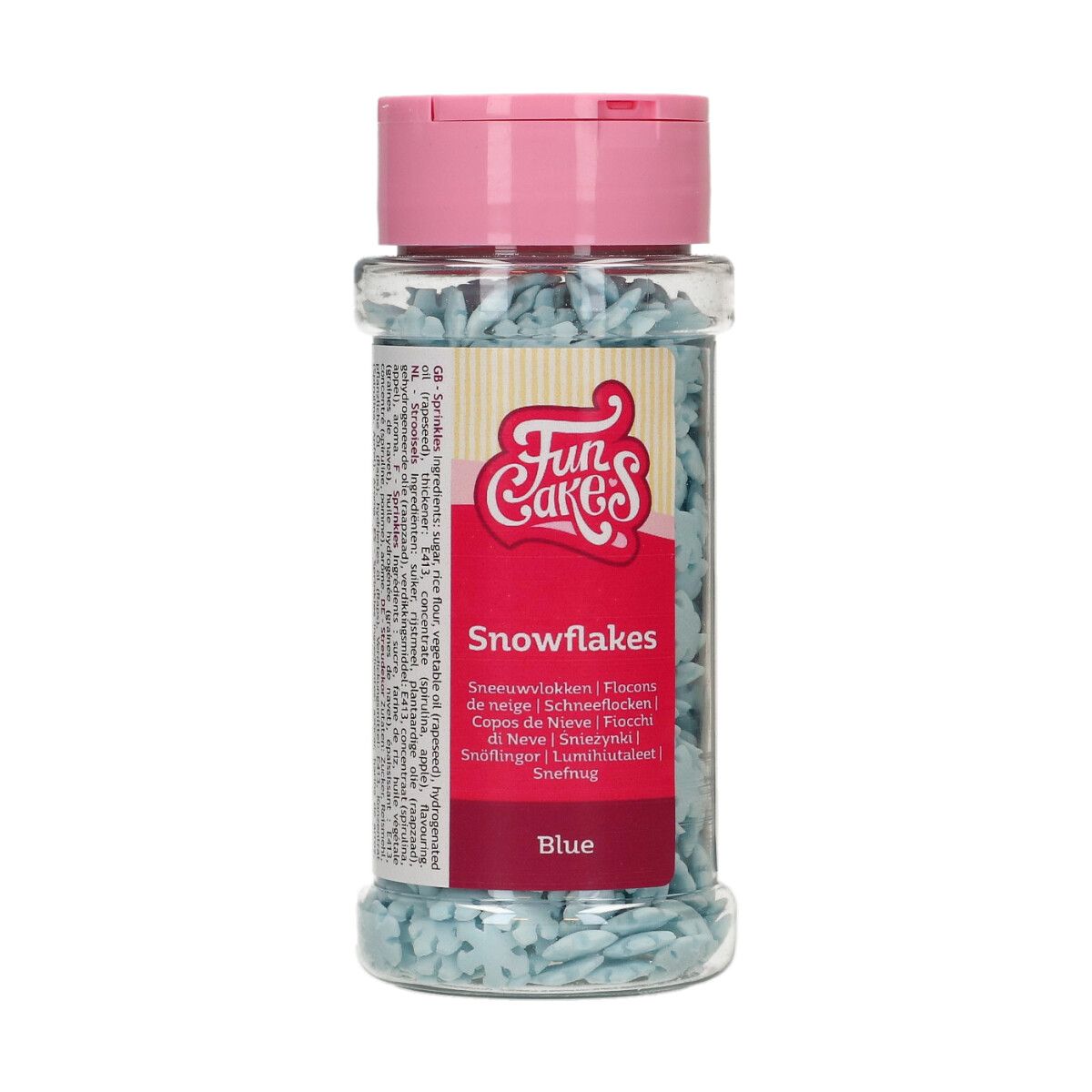 Streudeko Glitzer Schneeflocken blau | 50 g