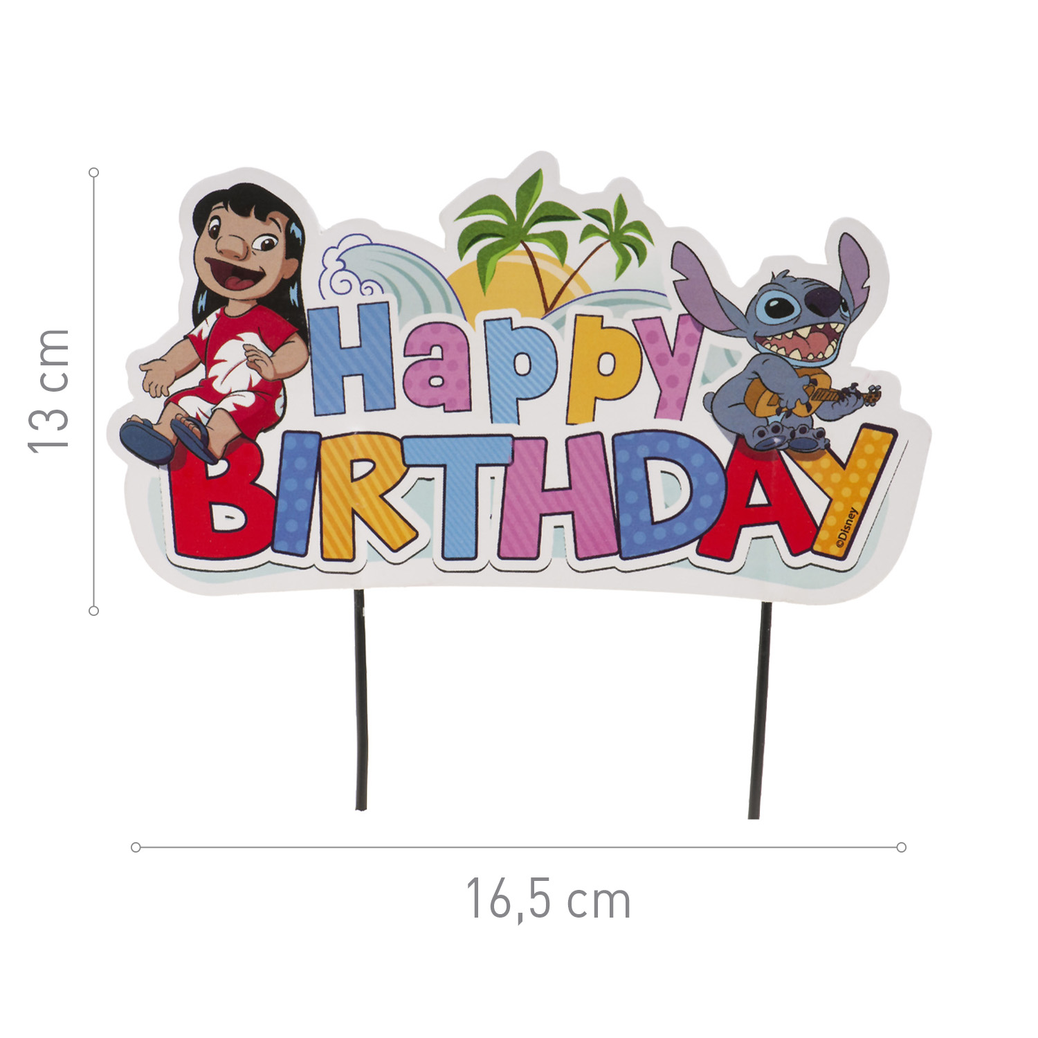 Cake Topper „Stitch“ – 17,5 cm Papier-Tortenstecker Cake Topper „Stitch“ – 17,5 cm Papier-Tortenstecker