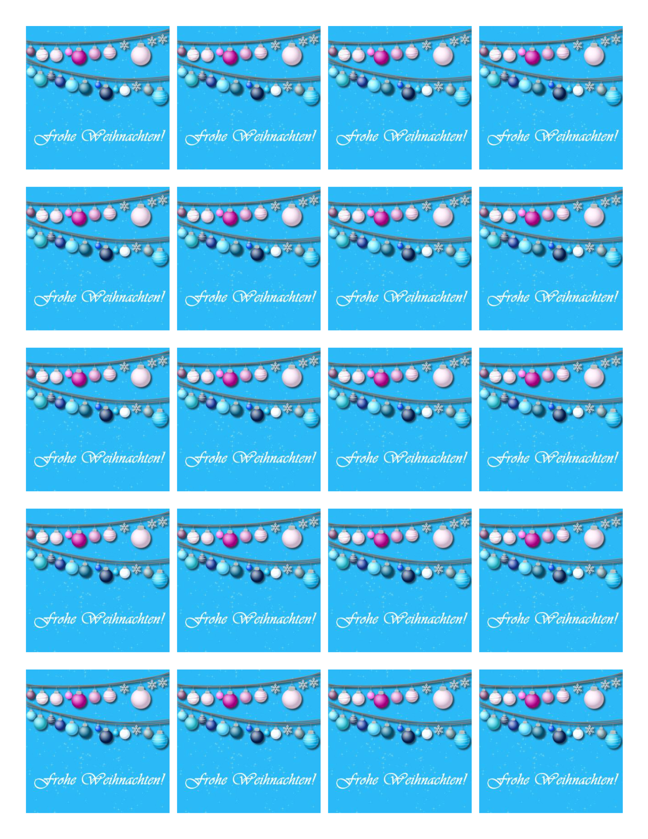 Petit Four / Punschkrapfen  Aufleger Merry Christmas 