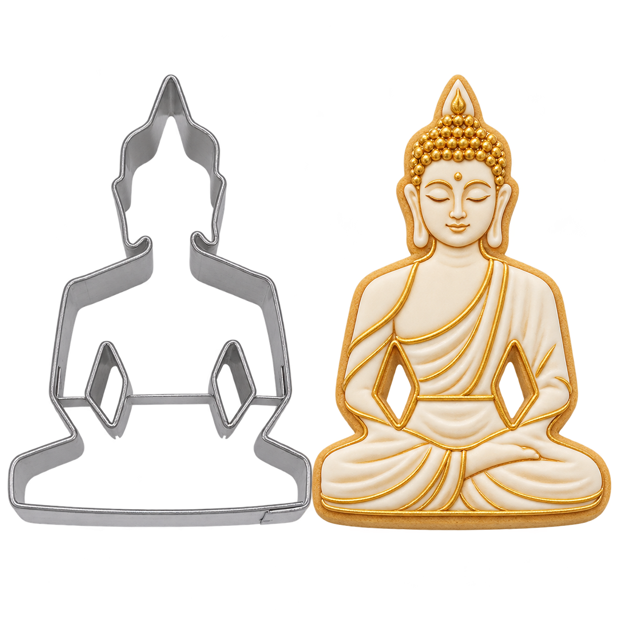 Ausstecher Buddha – 7,5 cm aus Edelstahl A26