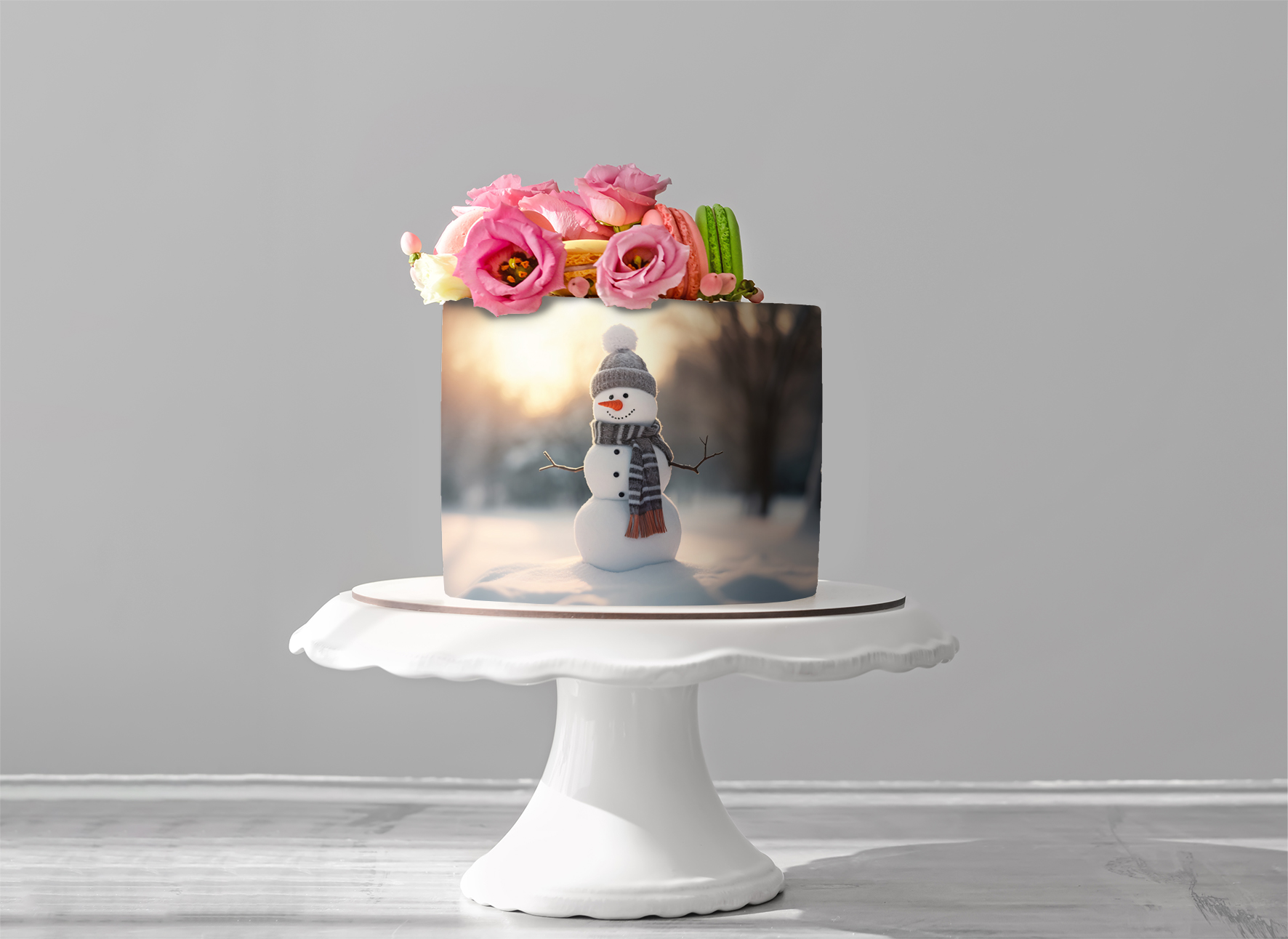 Deko Fondant Schneemann
