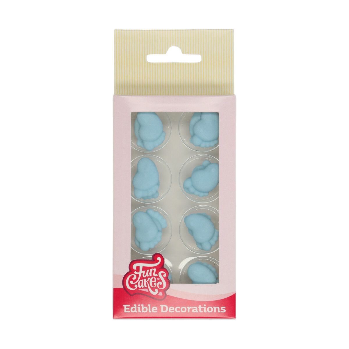 Zuckeraufleger Babyfüße blau
