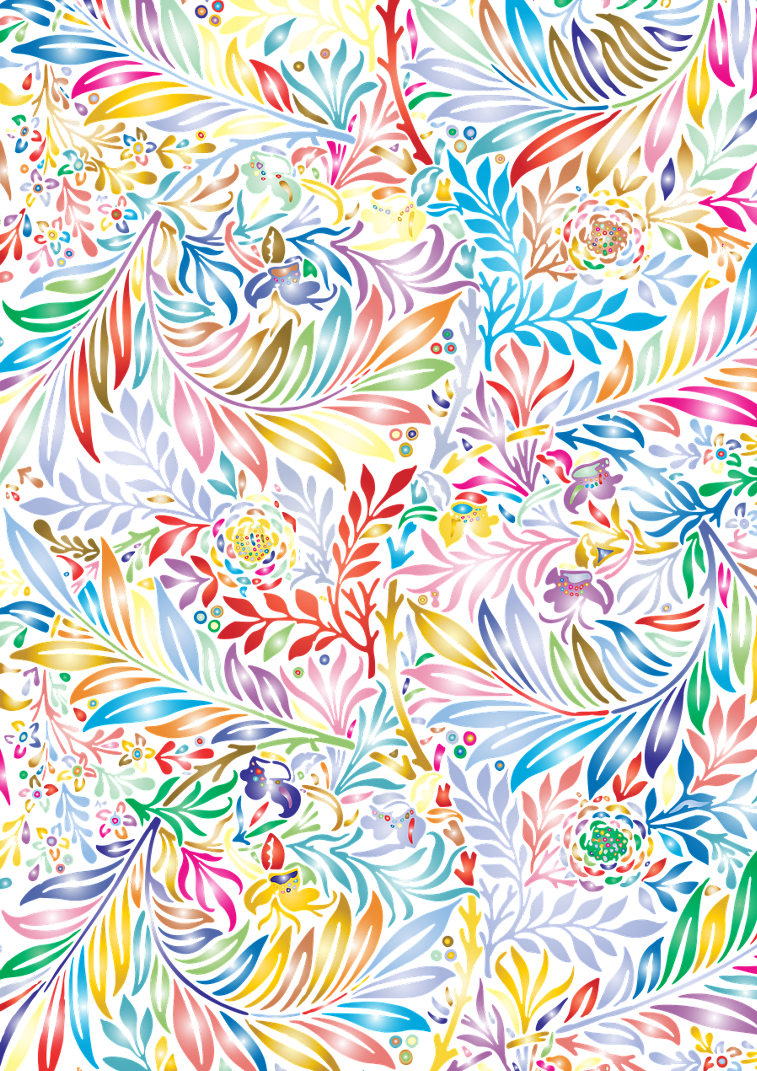 Wafer Paper / Oblatenpapier  bunte Blätter