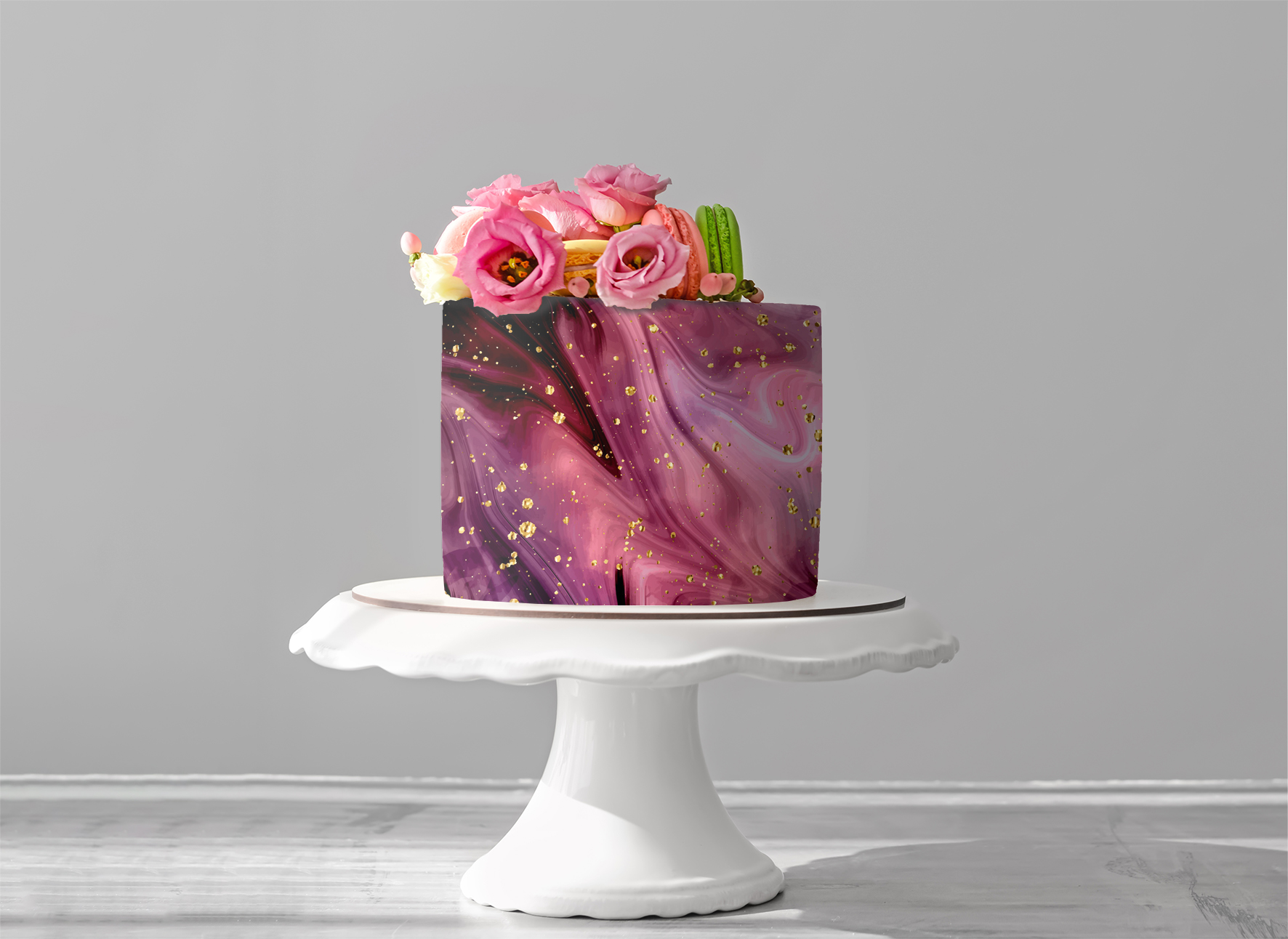 Deko Fondant pink-gold